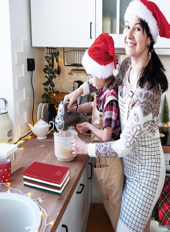 Whaline 150 Pcs Christmas Guest Napkins Red Green White Merry Christmas Paper Napkin Xmas Disposable Hand Towels Dinner Napkin for Xmas Winter Holiday Party Supplies Bathroom Home Kitchen Table Decor - Image 5